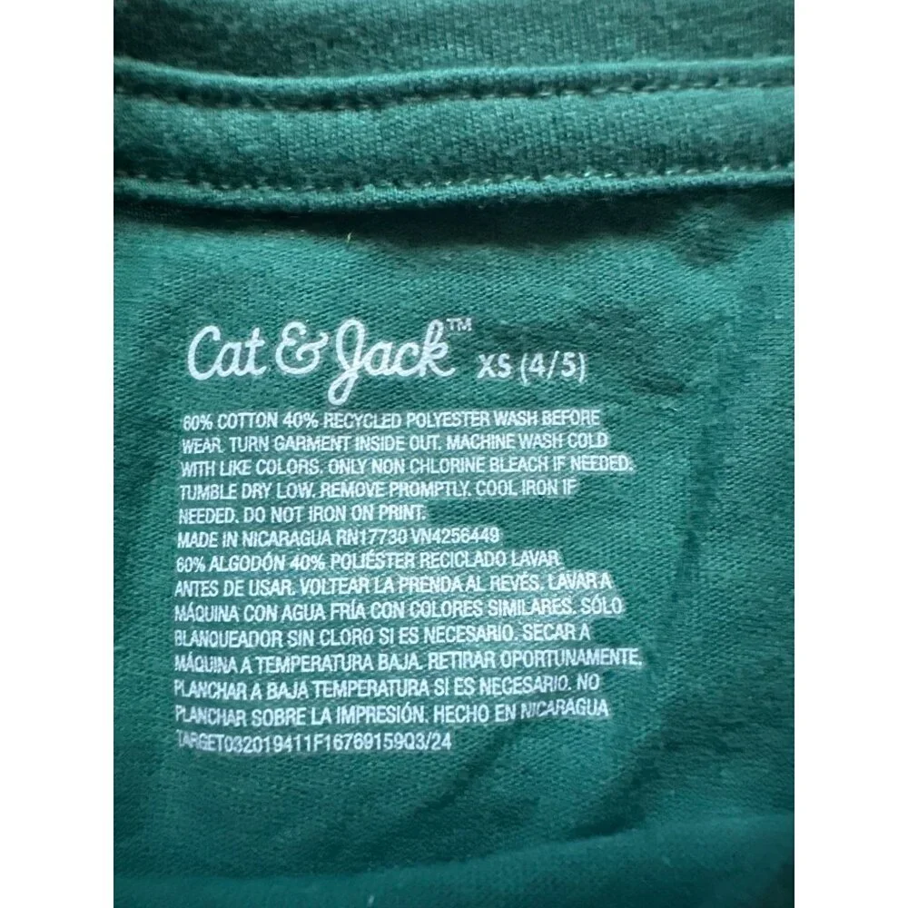 Cat & Jack Little Girls Long Sleeve and Leggings Set size XS (4/5)